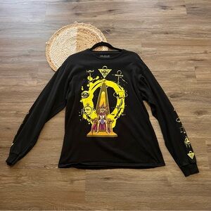 YU-GI-OH! Long Sleeve T-Shirt Yami Yugi & the Millennium Items Graphic 1996